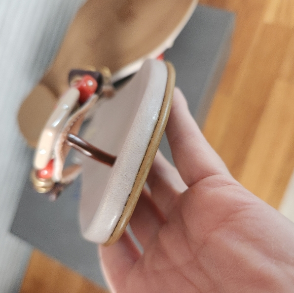 TOSCA BLU  LEATHER  EMBELISHED  SANDALS 6.5 - Picture 6 of 10